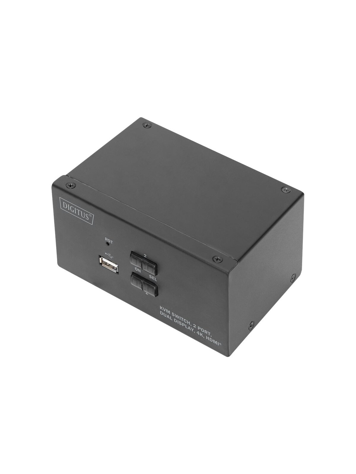 Digitus | KVM Switch, 2 Port, Dual Display, 4K, HDMI | DS-12860 Digitus | KVM Switch, 2 Port, Dual Display, 4K, HDMI | DS-12860