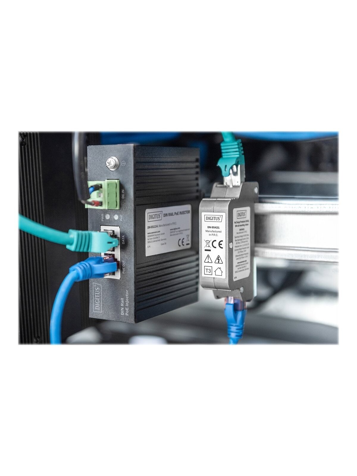 Digitus | PoE surge protector, RJ45 | DN-95421 | Sockets quantity 1 5 Digitus | PoE surge protector, RJ45 | DN-95421 | Sockets quantity 1 5