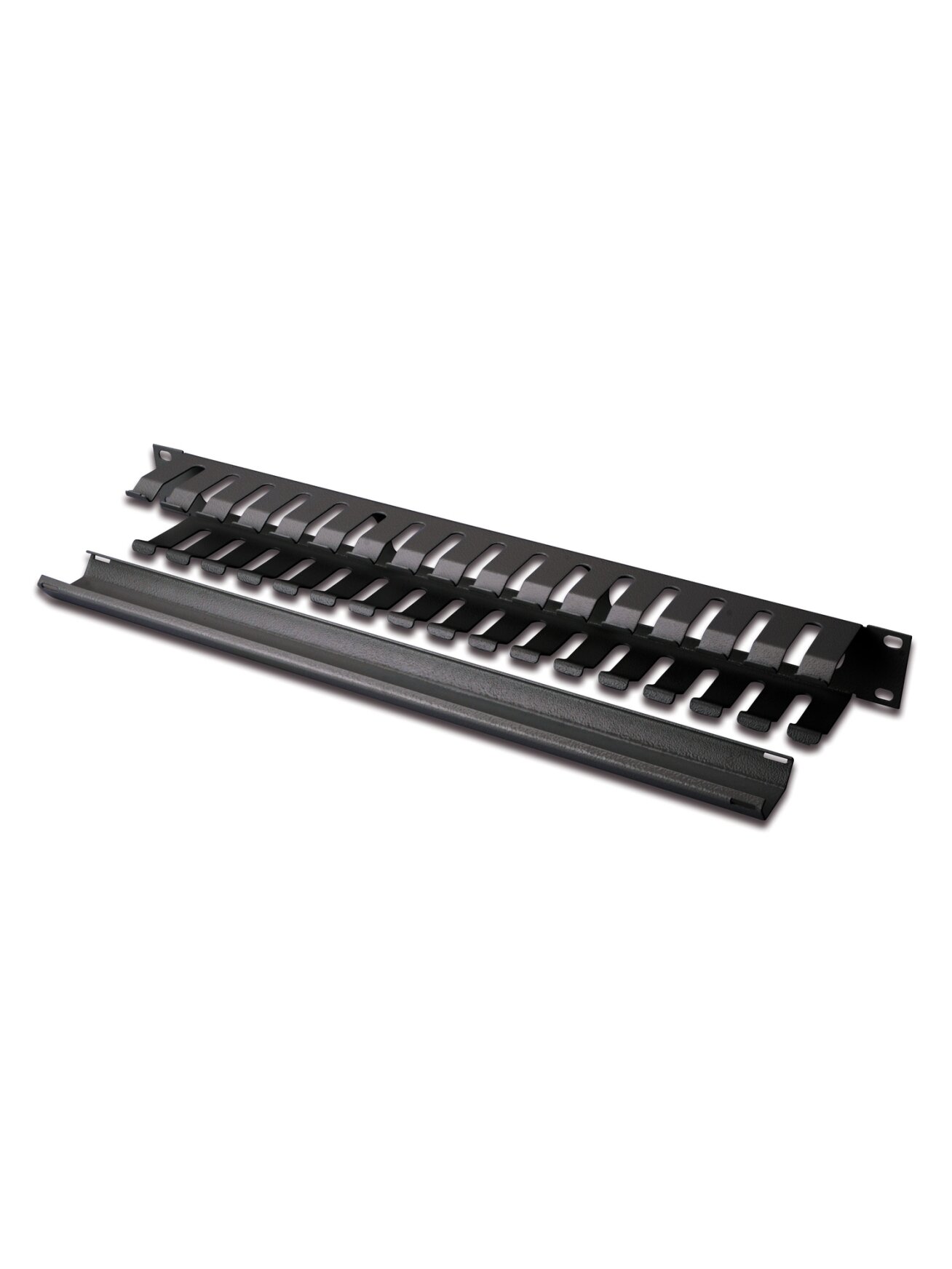 Digitus | 1U cable management cage detachable rear plate | DN-97617 | For installation on the 483 mm (19“) profile rails | Black 2