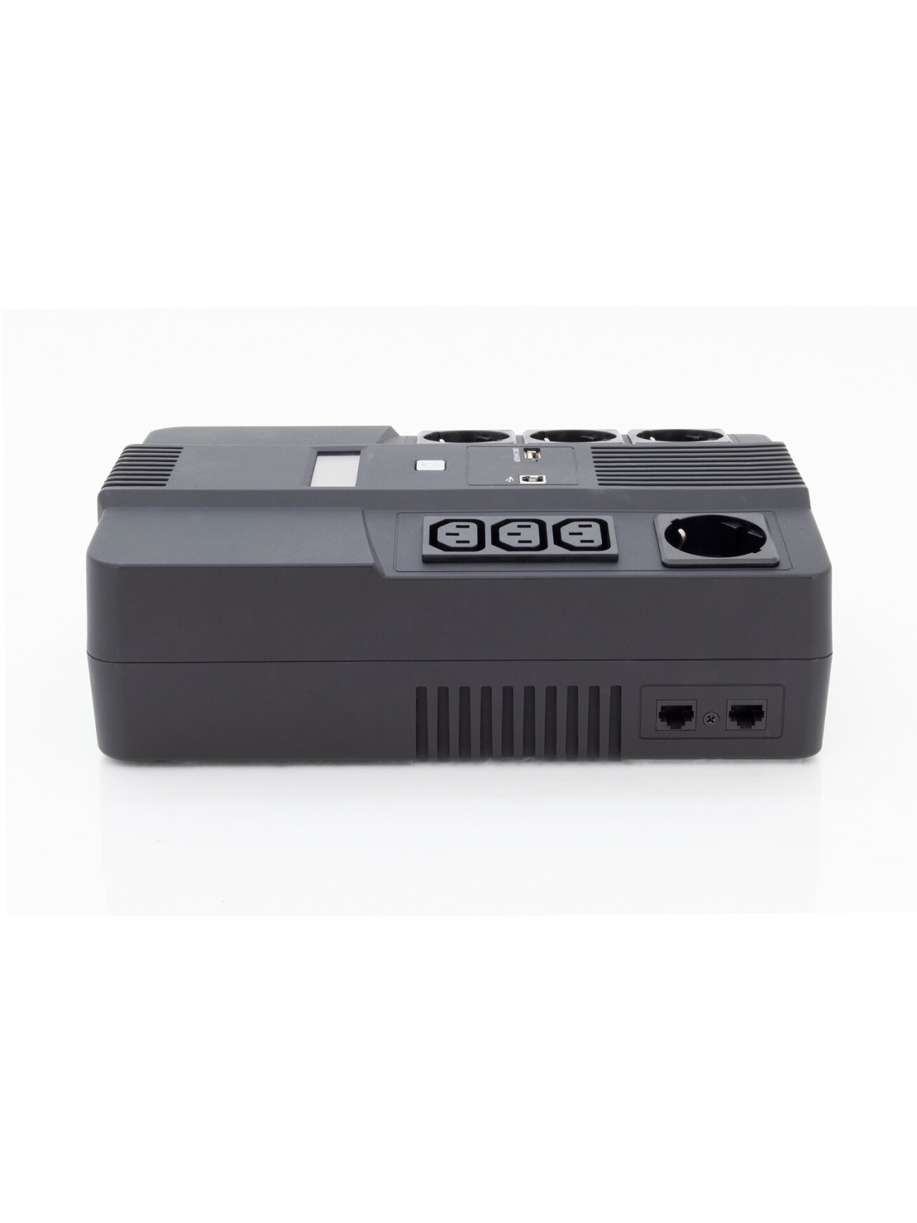Digitus | All-in-One UPS | All-in-One UPS, 800VA/480W, LED 12V/9Ah x1, 4x CEE 7/7,3x IEC C13, USB, RJ45 | 800 VA | 480 W 3