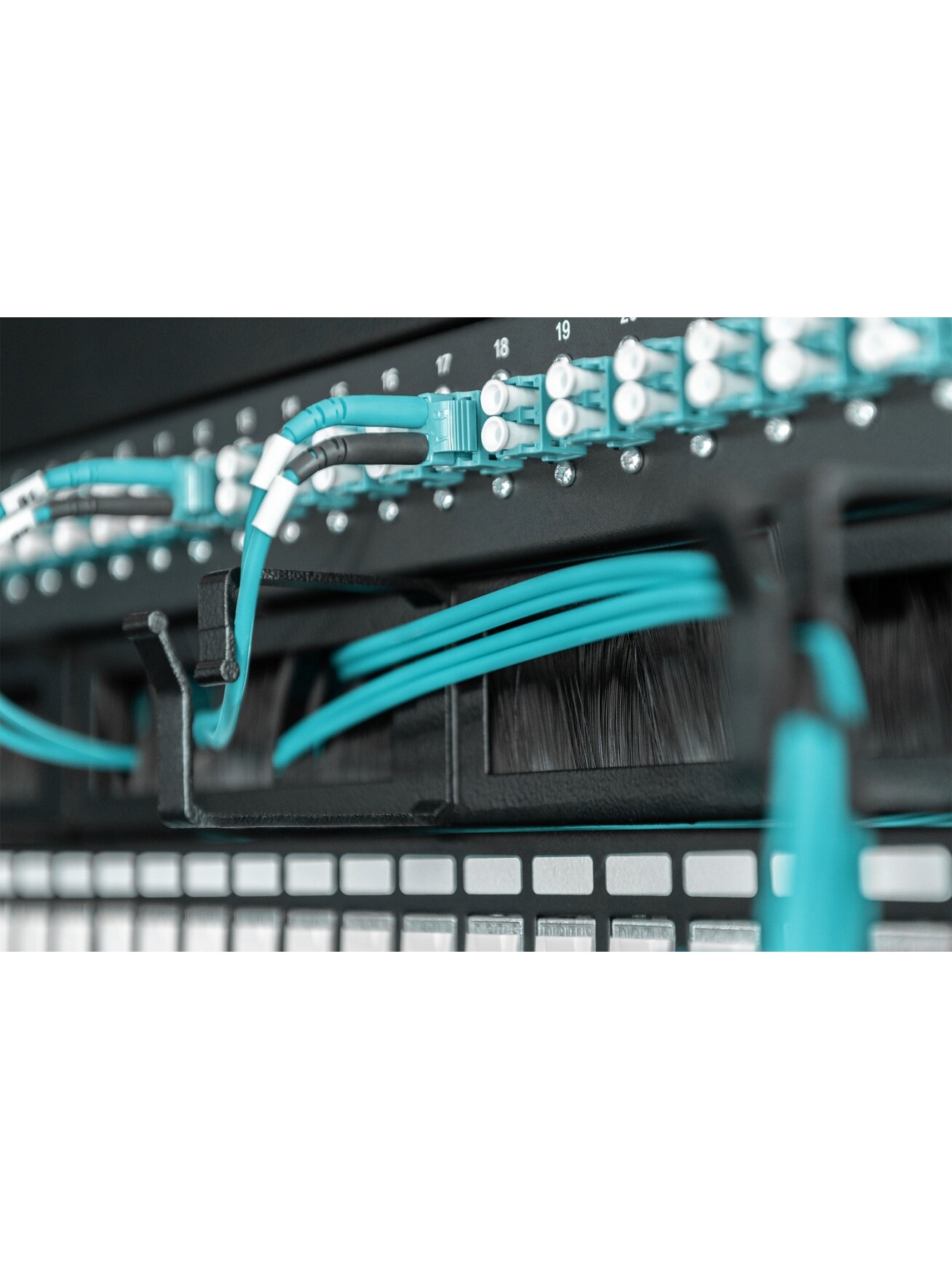 Digitus Cable Management Panel with Brush Entries for 483 mm (19") Cabinets, 1U | DN-97663 2 Digitus Cable Management Panel with Brush Entries for 483 mm (19") Cabinets, 1U | DN-97663 2