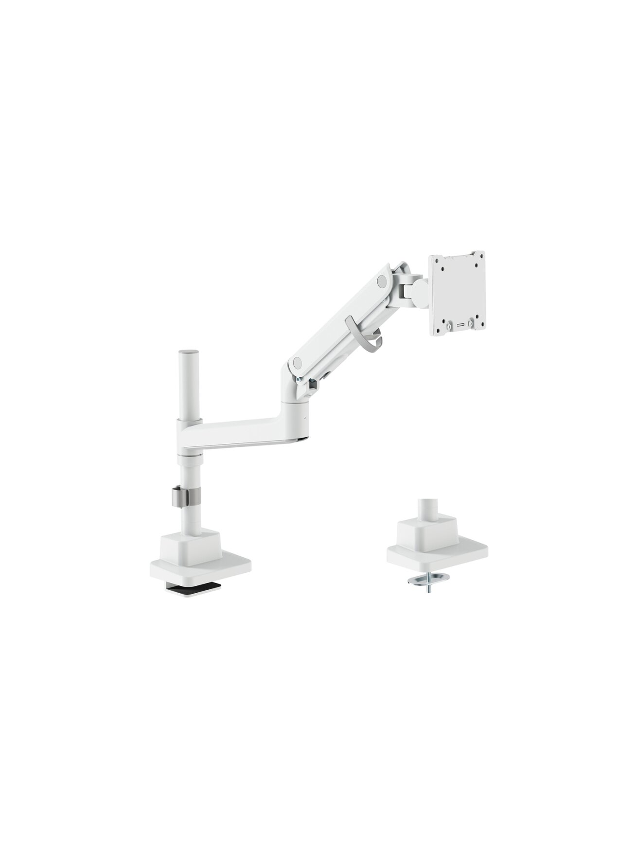 Digitus Desk Mount | DA-90476 Single Monitor Mount | Height, tilt, pivot, rotation, depth | 57 " | Maximum weight (capacity) 27 kg | White 4 Digitus Desk Mount | DA-90476 Single Monitor Mount | Height, tilt, pivot, rotation, depth | 57 " | Maximum weight (capacity) 27 kg | White 4