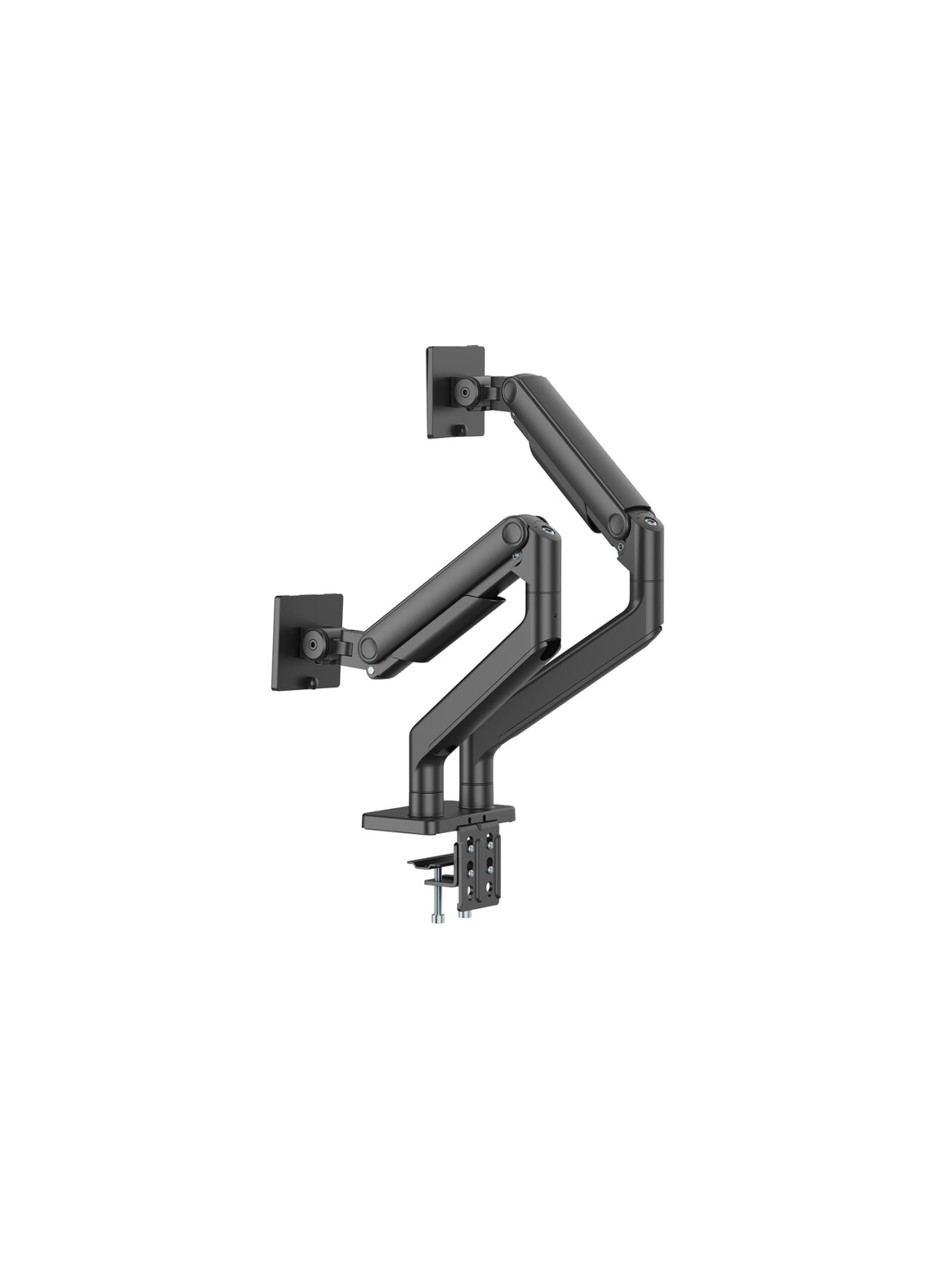 Digitus Desk Mount | Height, tilt, rotation, depth, pivot | Dual Monitor Mount | 2x 45 " | Maximum weight (capacity) 2x 20 kg | Black 1