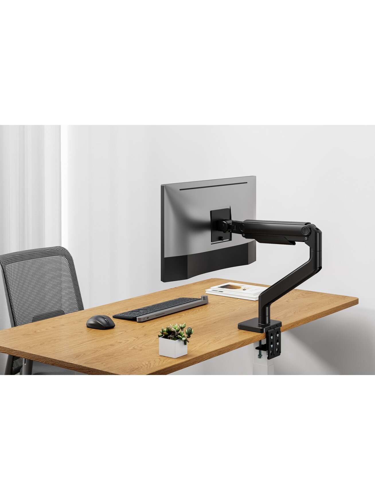 Digitus Desk Mount | Height, tilt, rotation, depth, pivot | Single Monitor Mount | 49 " | Maximum weight (capacity) 20 kg | Black 6 Digitus Desk Mount | Height, tilt, rotation, depth, pivot | Single Monitor Mount | 49 " | Maximum weight (capacity) 20 kg | Black 6