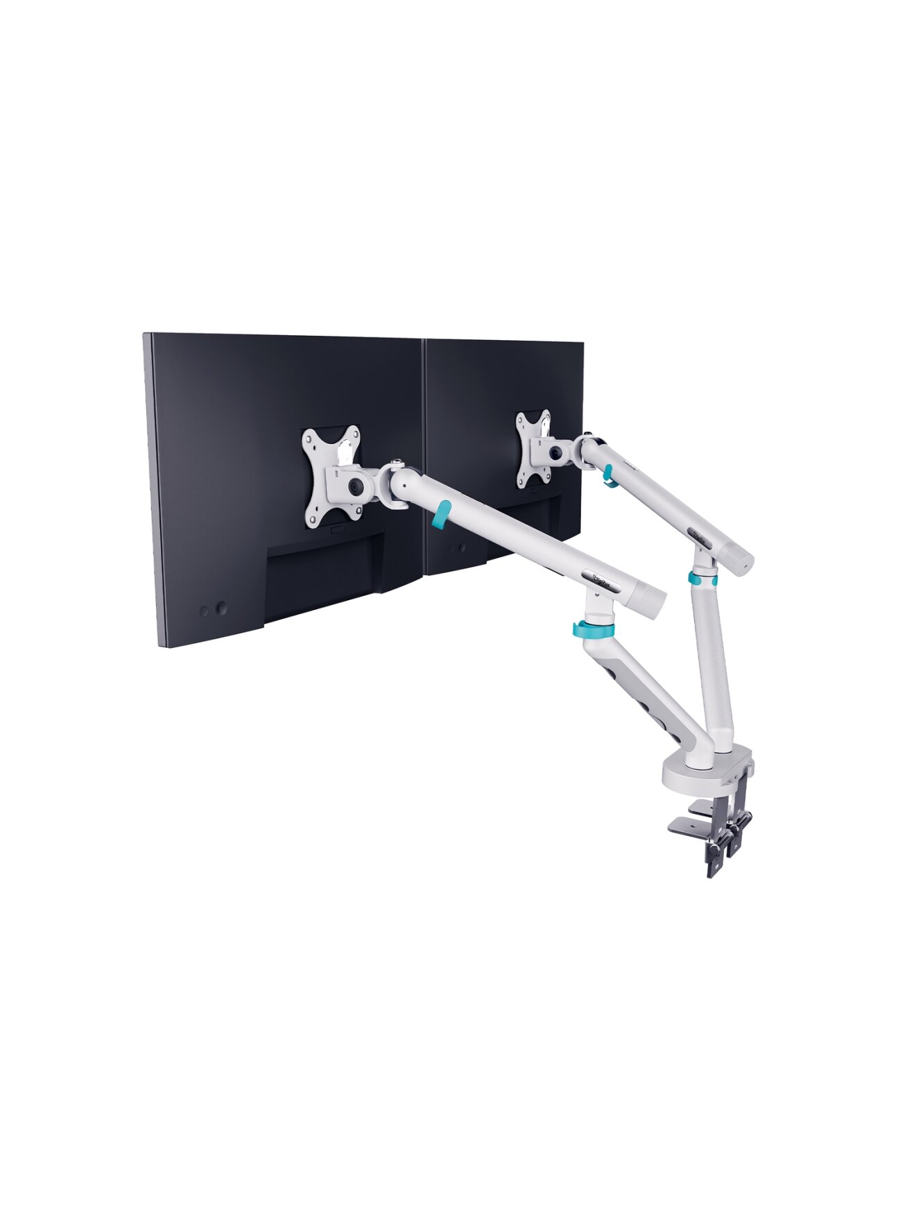 Digitus Desk Mount | Tilt, rotation, pivot | Dual design monitor mount, 2x 35", 2x 10 kg | 35 " | Maximum weight (capacity) 20 kg | White 2