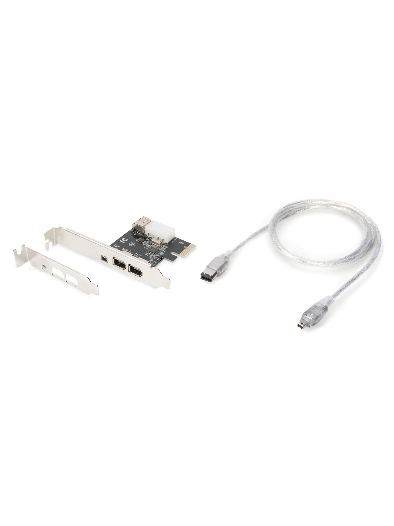 Digitus | IEEE 1394a Interface Card, PCI express, 4 Port 1x ext. 1394mini, 2x ext./1x int. 1394a Ports | DS-30201-5 1 Digitus | IEEE 1394a Interface Card, PCI express, 4 Port 1x ext. 1394mini, 2x ext./1x int. 1394a Ports | DS-30201-5 1