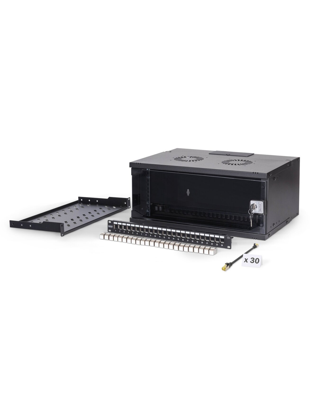 Digitus SOHO Pro network set, 483 mm (19") 4U, 540 x 400 mm | DN-49201-SET | Black Digitus SOHO Pro network set, 483 mm (19") 4U, 540 x 400 mm | DN-49201-SET | Black