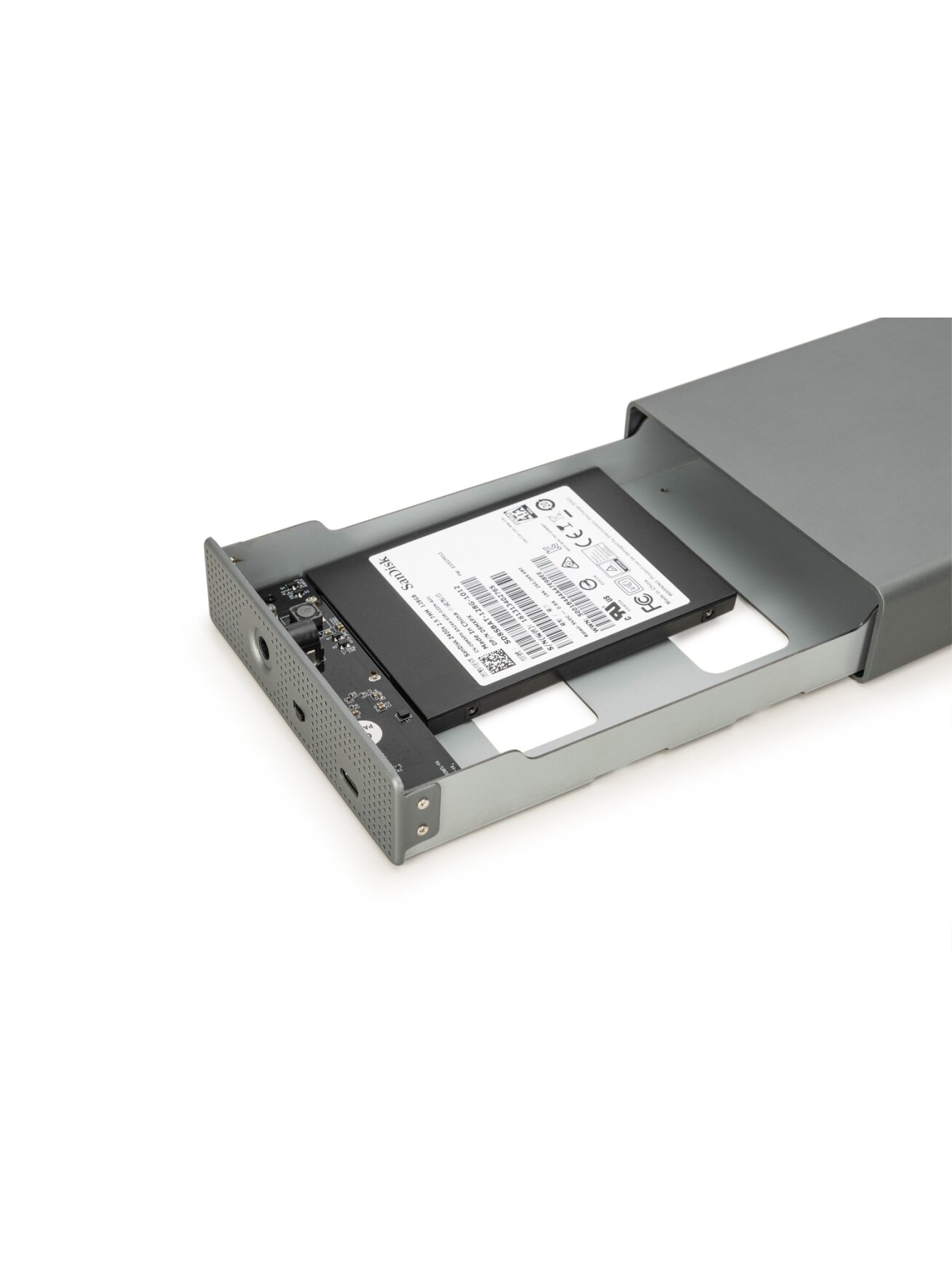 Digitus USB 3.0 hard disk enclosure, 3.5", SATA, 16TB, aluminum | DA-71106-1 6