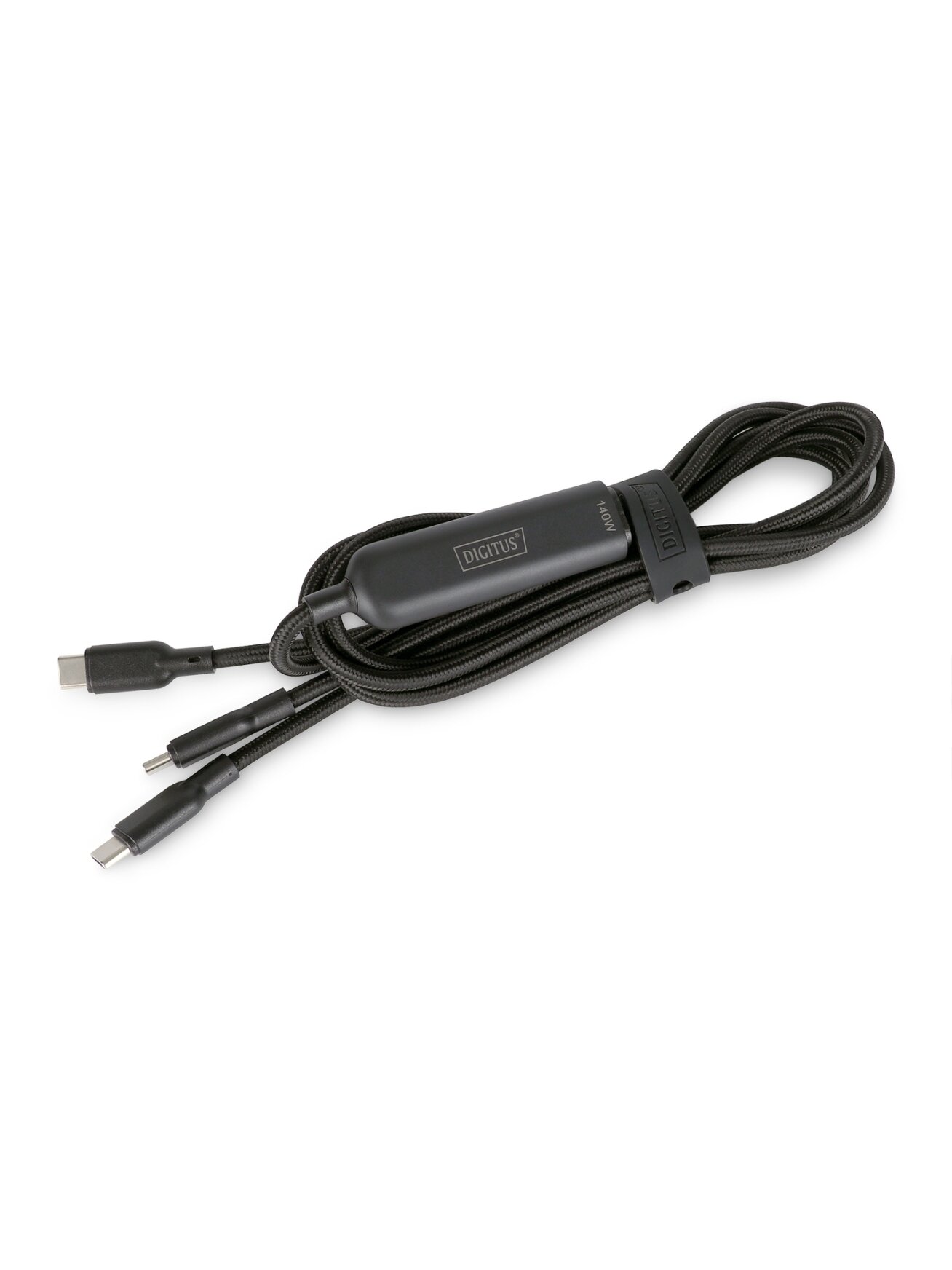 Digitus | USB-C 2in1 charging cable, 140W | AK-300170-018-S 3