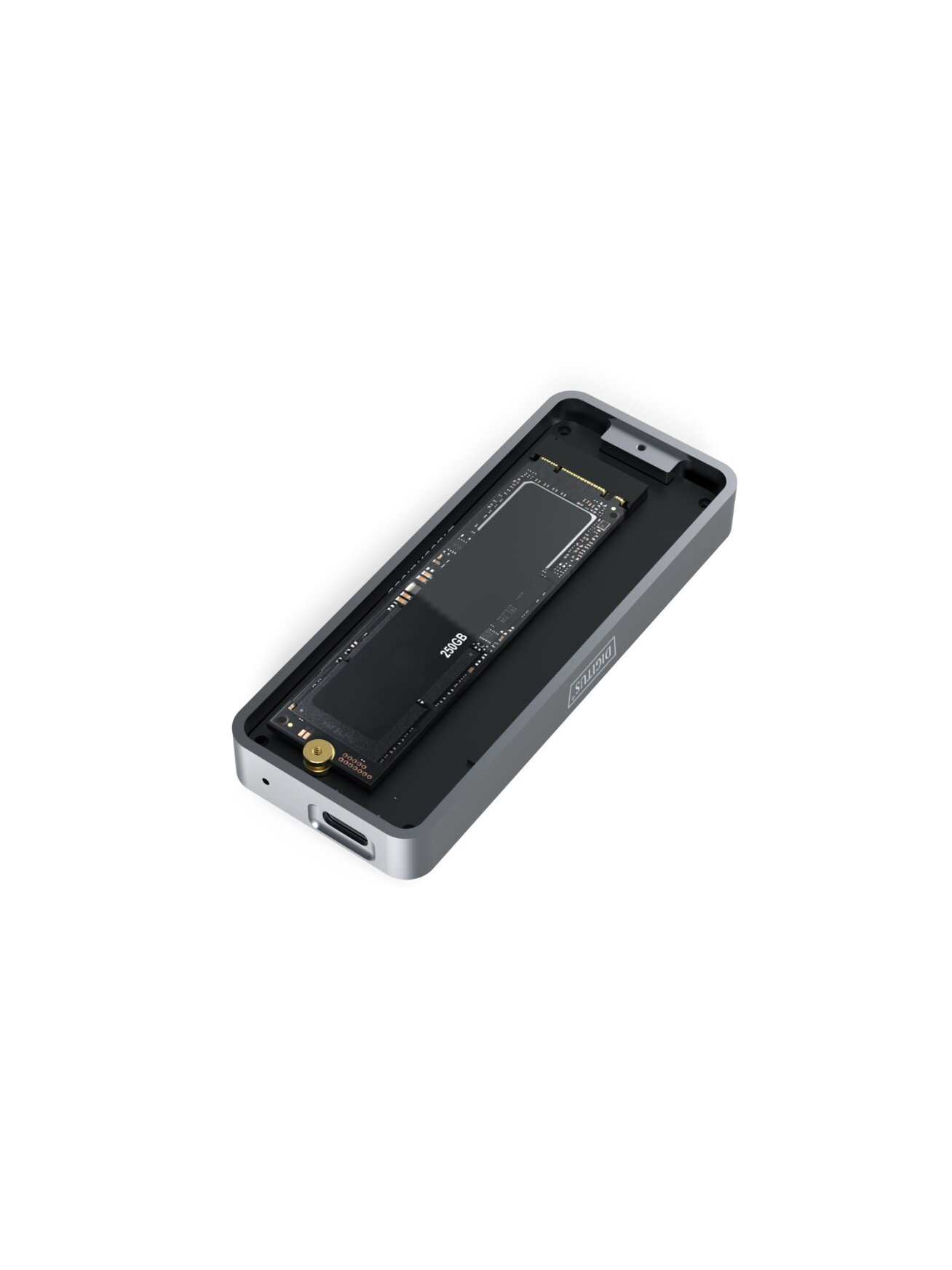 Digitus USB M.2 hard disk enclosure, SSD, external, NVMe, 20Gbps, USB 3.2 Gen2x2 | DA-71157 1