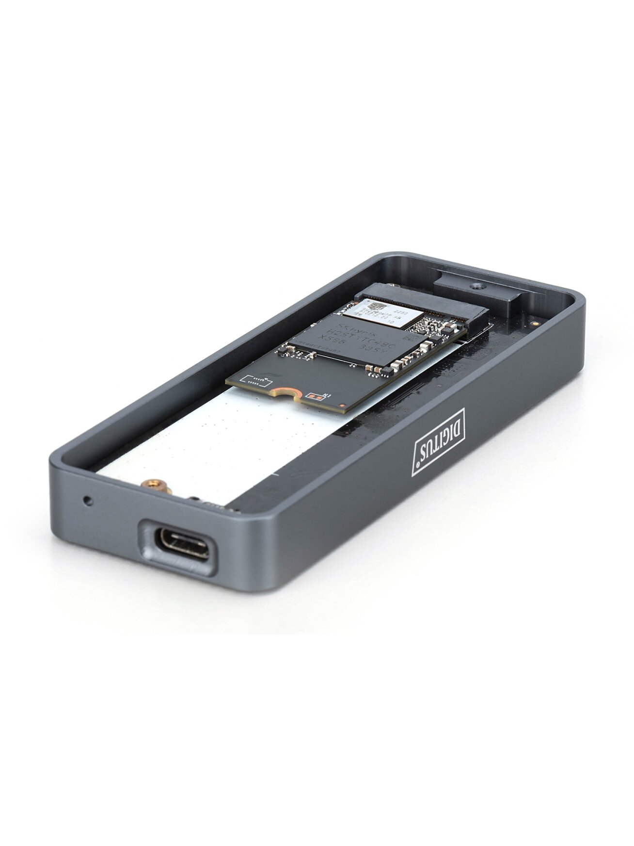 Digitus USB M.2 hard disk enclosure, SSD, external, NVMe, 20Gbps, USB 3.2 Gen2x2 | DA-71157 4