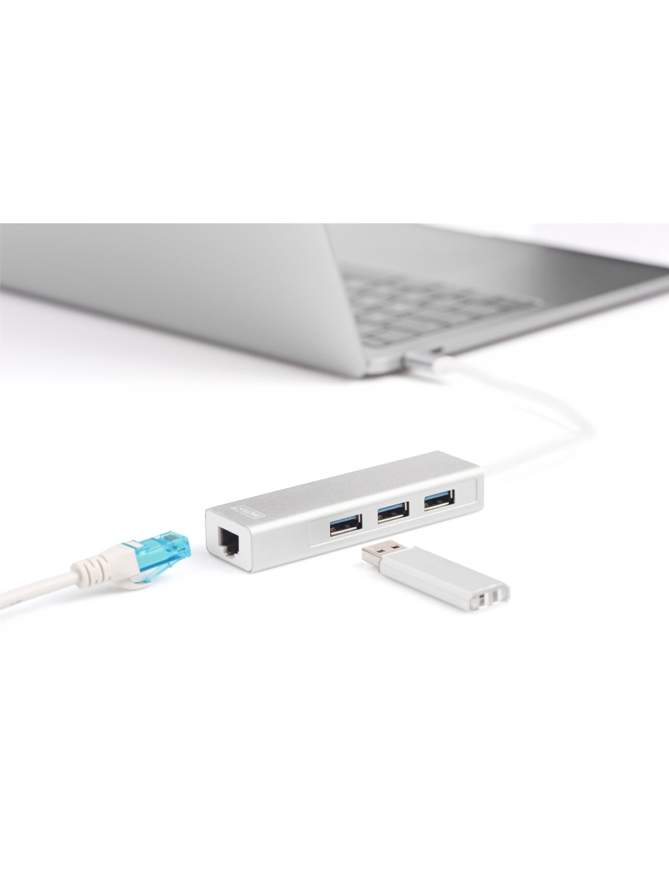 Digitus | USB Type-C 3-Port Hub + Gigabit Ethernet 3 Digitus | USB Type-C 3-Port Hub + Gigabit Ethernet 3
