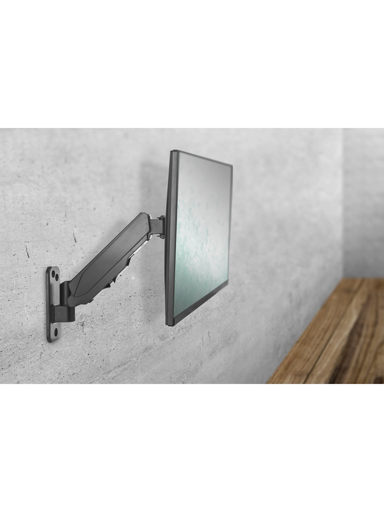 Digitus Wall mount | DA-90396 | Adjustable Height, Rotate, Tilt | 17-32 " | Maximum weight (capacity) 8 kg | Black 6 Digitus Wall mount | DA-90396 | Adjustable Height, Rotate, Tilt | 17-32 " | Maximum weight (capacity) 8 kg | Black 6