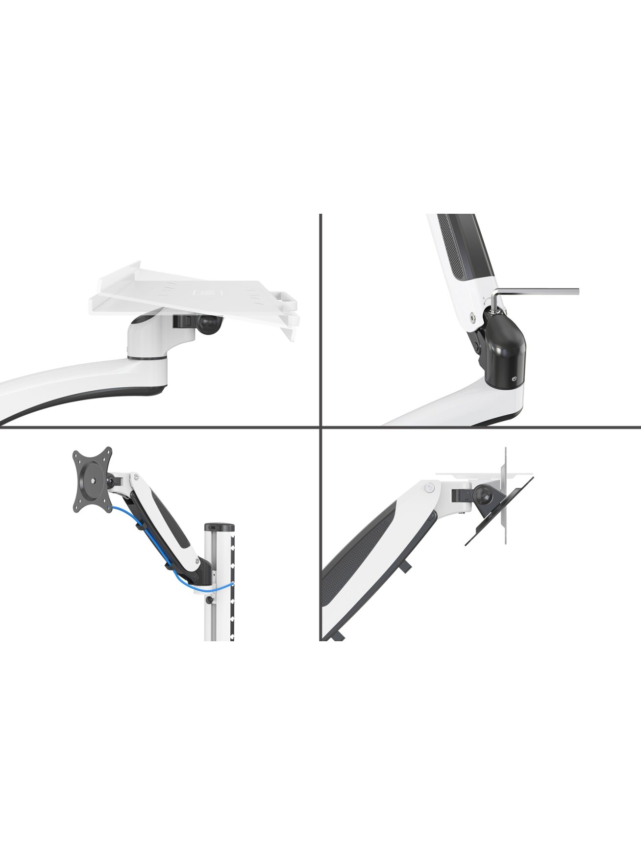Digitus Wall mount | DA-90451 | Rotate, Swivel | 32 " | Maximum weight (capacity) 8 kg | White/Black 3 Digitus Wall mount | DA-90451 | Rotate, Swivel | 32 " | Maximum weight (capacity) 8 kg | White/Black 3