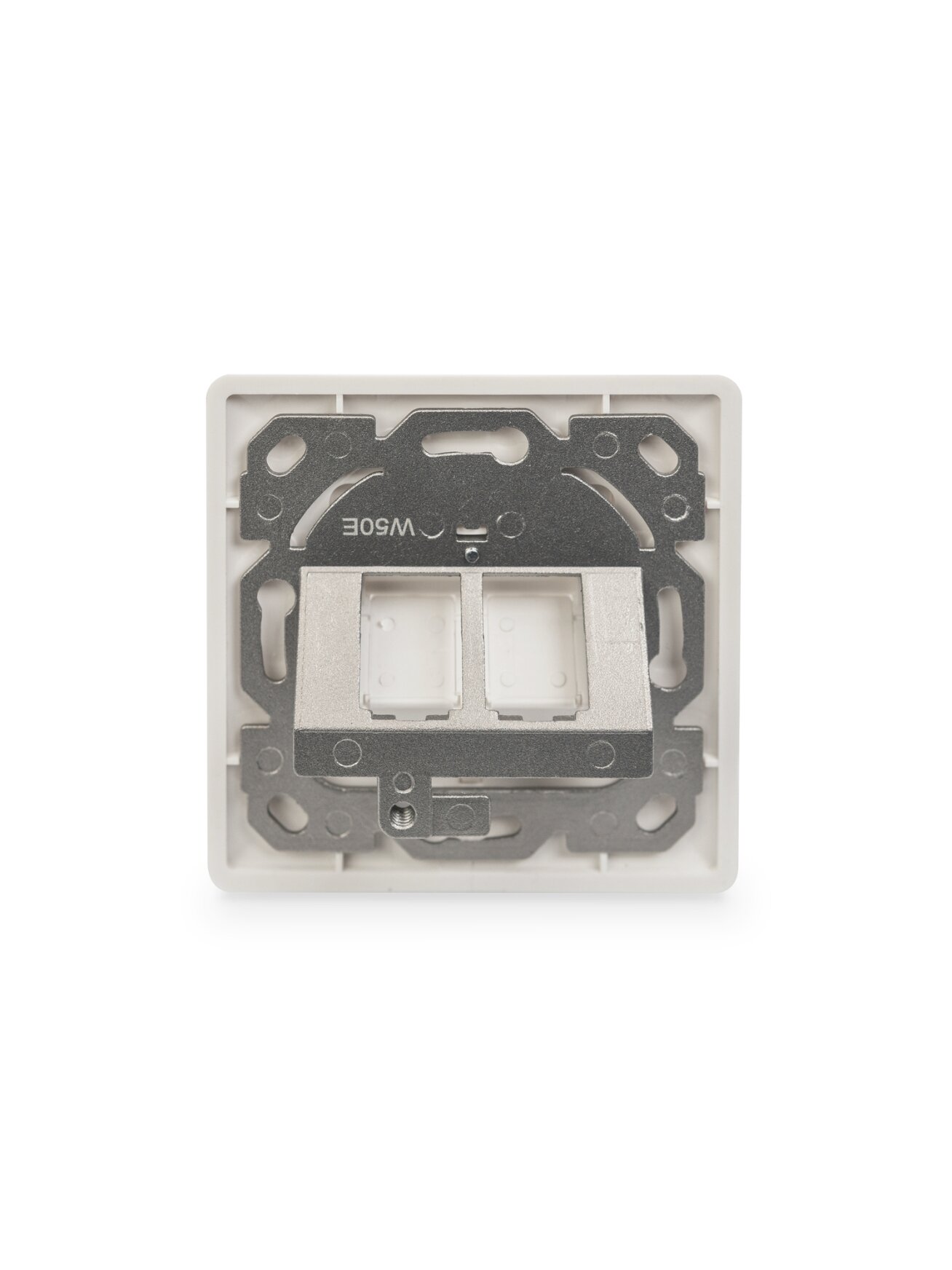 Digitus | Wallplate for Keystone Modules, German type, middle plate 50x50 mm, frame 80x80 mm | DN-93801-1 2 Digitus | Wallplate for Keystone Modules, German type, middle plate 50x50 mm, frame 80x80 mm | DN-93801-1 2