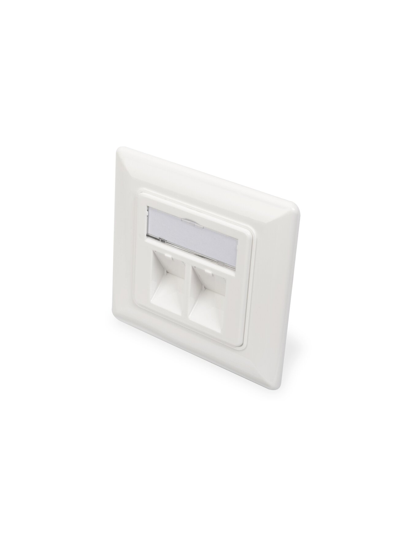 Digitus | Wallplate for Keystone Modules, German type, middle plate 50x50 mm, frame 80x80 mm | DN-93801-1 Digitus | Wallplate for Keystone Modules, German type, middle plate 50x50 mm, frame 80x80 mm | DN-93801-1