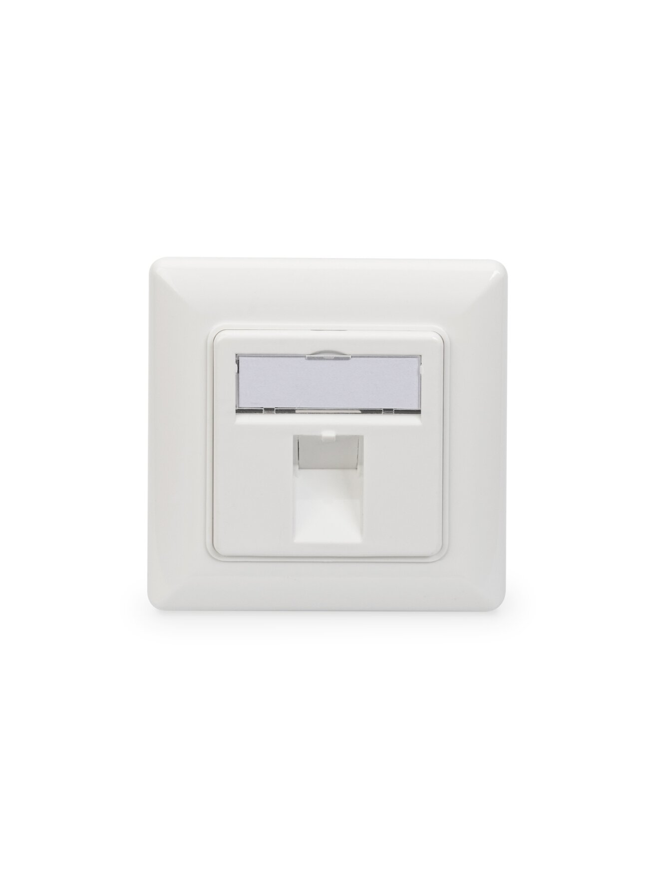 Digitus | Wallplate for Keystone Modules, German type, middle plate 50x50 mm, frame 80x80 mm | DN-93811 1 Digitus | Wallplate for Keystone Modules, German type, middle plate 50x50 mm, frame 80x80 mm | DN-93811 1