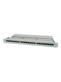 Digitus | Patch Panel | DN-91624S | Category: CAT 6; Ports: 24 x RJ45; Retention strength: 7.7 kg; Insertion force: 30N max | 48.2 x 4.4 x 10.9 cm | White