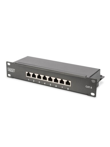 Digitus 10" Network Set, 6U cabinet, shelf, PDU, 8-port switch, CAT 6 patch panel, Grey | Digitus | Network Set | DN-10-SET-1 Digitus 10" Network Set, 6U cabinet, shelf, PDU, 8-port switch, CAT 6 patch panel, Grey | Digitus | Network Set | DN-10-SET-1