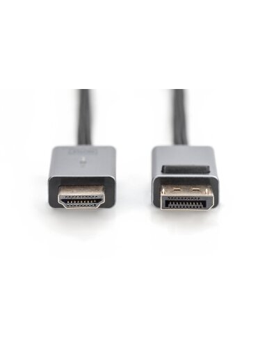 Digitus 4K DisplayPort Adapter Cable, DP - HDMI Type A | DB-340202-018-S | 1.8 m