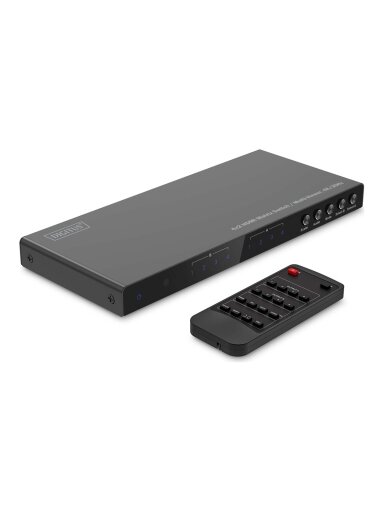 Digitus 4x2 HDMI Matrix Switch/Multi-Viewer, 4K/30Hz | DS-55345 | Black Digitus 4x2 HDMI Matrix Switch/Multi-Viewer, 4K/30Hz | DS-55345 | Black