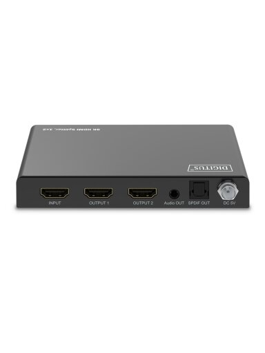 Digitus 8K HDMI Splitter, 1x2 | DS-55339 | Black Digitus 8K HDMI Splitter, 1x2 | DS-55339 | Black