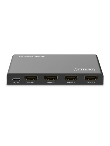 Digitus 8K HDMI Switch, 3x1 | DS-55333 | Black Digitus 8K HDMI Switch, 3x1 | DS-55333 | Black