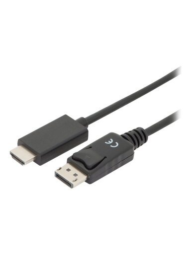 Digitus Adapter Cable, DP - HDMI type A | DisplayPort to HDMI | 2 m Digitus Adapter Cable, DP - HDMI type A | DisplayPort to HDMI | 2 m
