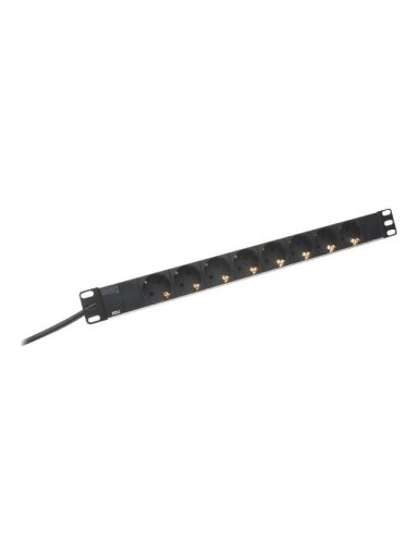 Digitus | Aluminum outlet strip with 8 safety outlets | DN-95401 | Sockets quantity 8