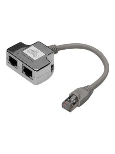 Digitus | CAT 5e patch cable adapter, 2x CAT 5e, shielded | DN-93904 | 0.19 m | Black | RJ45 socket to RJ45 plug Digitus | CAT 5e patch cable adapter, 2x CAT 5e, shielded | DN-93904 | 0.19 m | Black | RJ45 socket to RJ45 plug