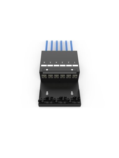 Digitus Consolidation point box, 6-port Keystone modules with intelligent cable manager | DN-93708-6 Digitus Consolidation point box, 6-port Keystone modules with intelligent cable manager | DN-93708-6