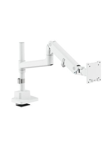 Digitus Desk Mount | DA-90476 Single Monitor Mount | Height, tilt, pivot, rotation, depth | 57 " | Maximum weight (capacity) 27 kg | White