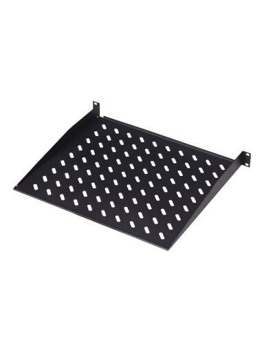 Digitus | Fixed Shelf for Racks | DN-19 TRAY-1-SW | The shelves for fixed mounting can be installed easy on the two front 483 mm (19“) profile rails of your 483 mm (19“) network- or server cabinet. Due to their stable, perforated steel sheet with a high l Digitus | Fixed Shelf for Racks | DN-19 TRAY-1-SW | The shelves for fixed mounting can be installed easy on the two front 483 mm (19“) profile rails of your 483 mm (19“) network- or server cabinet. Due to their stable, perforated steel sheet with a high l