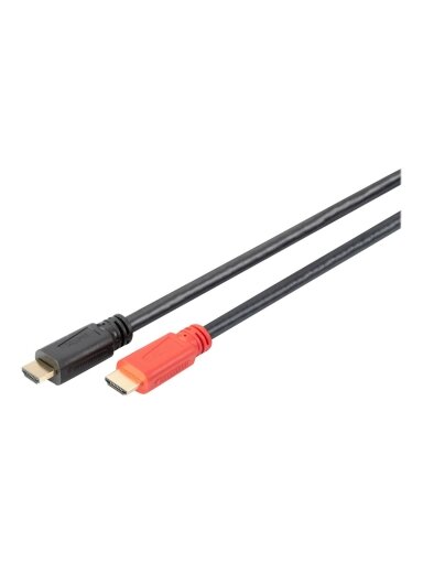 Digitus | High Speed HDMI Cable with Signal Amplifier | DB-330118-100-S | HDMI Male (type A) | HDMI Male (type A) | HDMI to HDMI | 10 m