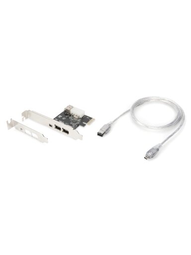 Digitus | IEEE 1394a Interface Card, PCI express, 4 Port 1x ext. 1394mini, 2x ext./1x int. 1394a Ports | DS-30201-5 Digitus | IEEE 1394a Interface Card, PCI express, 4 Port 1x ext. 1394mini, 2x ext./1x int. 1394a Ports | DS-30201-5