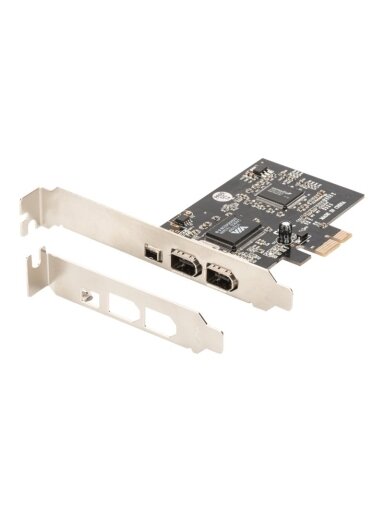 Digitus | IEEE 1394a Interface Card, PCI express, 4 Port 1x ext. 1394mini, 2x ext./1x int. 1394a Ports | DS-30201-5 Digitus | IEEE 1394a Interface Card, PCI express, 4 Port 1x ext. 1394mini, 2x ext./1x int. 1394a Ports | DS-30201-5