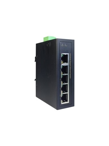 Digitus Industrial 5 Port Gigabit Switch | DN-651107 | Unmanaged | DIN rail mountable