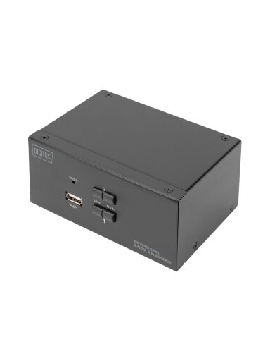 Digitus | KVM Switch, 2-Port, Dual Display, 4K, DisplayPort | DS-12862 Digitus | KVM Switch, 2-Port, Dual Display, 4K, DisplayPort | DS-12862