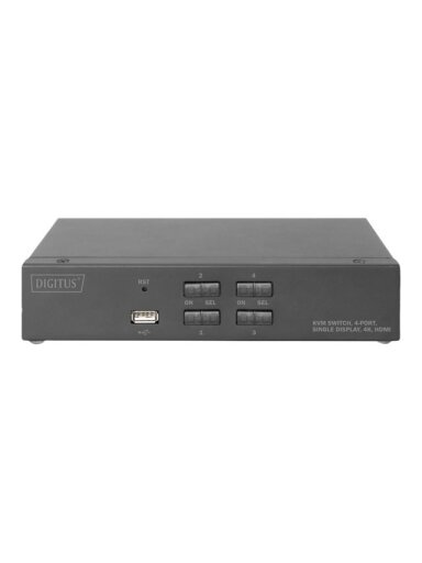 Digitus | KVM Switch, 4 Port, Single Display, 4K, HDMI | DS-12880 Digitus | KVM Switch, 4 Port, Single Display, 4K, HDMI | DS-12880