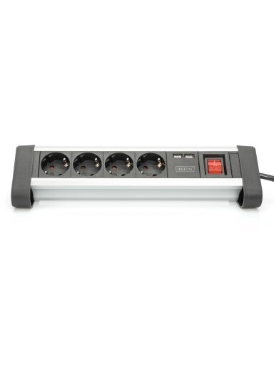 Digitus | Office Power Strip | DA-70614 | Silver/Black