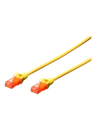 Digitus Patch cord | CAT 6 U-UTP | AWG 26/7 | Cable length: 2 m | Yellow Digitus Patch cord | CAT 6 U-UTP | AWG 26/7 | Cable length: 2 m | Yellow