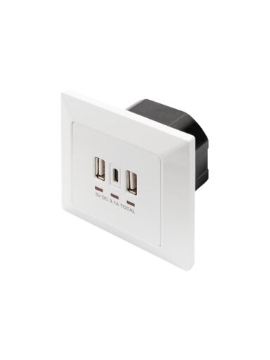 Digitus | Socket with USB A & USB-C Ports, flush mounted