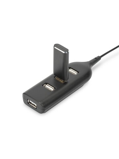 Digitus | USB 2.0 Hub, 4-Port, Bus Powered 4 X USB A/F AT Connected Cable | AB-50001-1 | USB 2.0 Hub