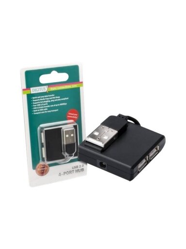 Digitus USB 2.0 Hub, 4-Port | DA-70217 Digitus USB 2.0 Hub, 4-Port | DA-70217
