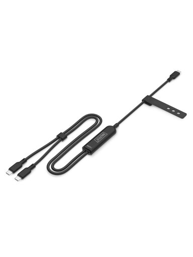 Digitus | USB-C 2in1 charging cable, 140W | AK-300170-018-S Digitus | USB-C 2in1 charging cable, 140W | AK-300170-018-S