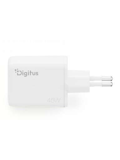 Digitus USB GaN Charger 45W, 1x USB-C, 1x USB-A | DA-10302