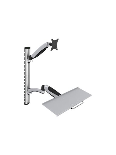 Digitus | Wall mount | Workstation | Adjustable Height, Tilt, Swivel | 27 " | Maximum weight (capacity) 6 kg | Silver