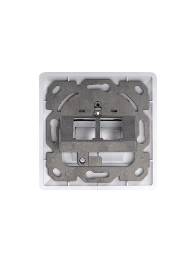 Digitus | Wallplate for Keystone Modules, German type, middle plate 50x50 mm, frame 80x80 mm | DN-93801-1