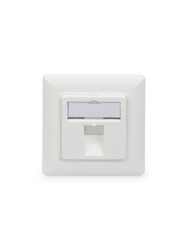 Digitus | Wallplate for Keystone Modules, German type, middle plate 50x50 mm, frame 80x80 mm | DN-93811