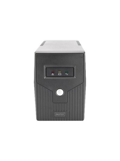 Digitus | Line-Interactive UPS | Line-Interactive UPS DN-170063, 600VA, 360W, 1x 12V/7Ah battery, 2x CEE 7/7 outlet, 2x RJ-11, 1x USB 2.0 type B, LED, Simulated Sine Wave, 298x101x142mm, 4.35kg | 600 VA | 360 W 1